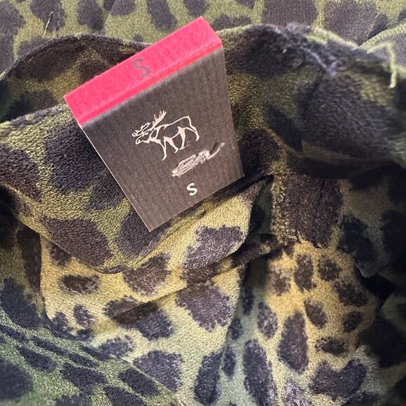 Abercrombie & Fitch Wrap Skirt Leopard Print Small - Picture 7 of 9